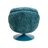 KARE Fotel obrotowy COSY 86 cm niebieski