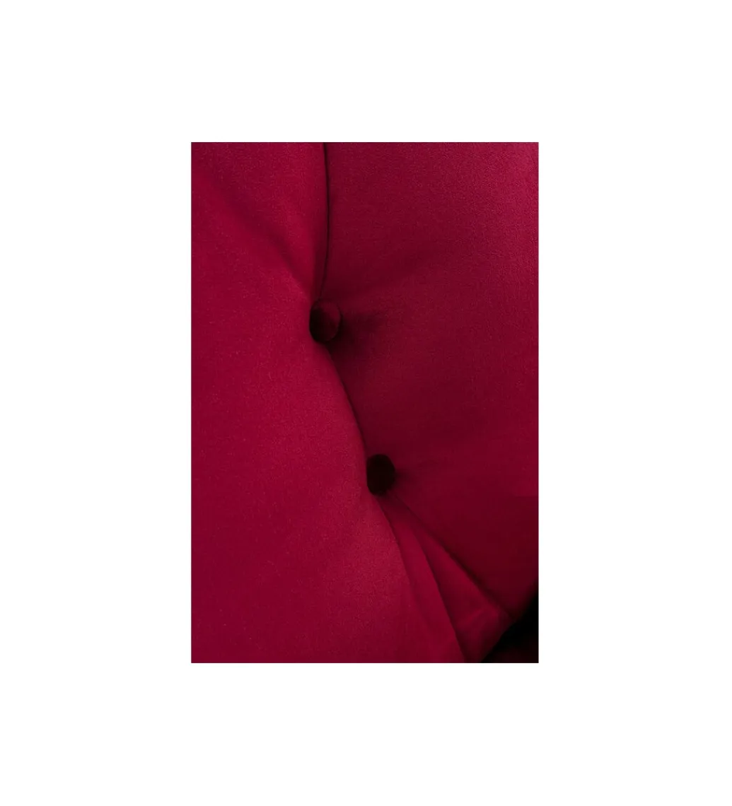 KARE Fotel obrotowy COSY 86 cm wiśniowy