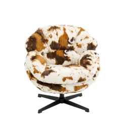 KARE Fotel obrotowy CUTIE COW 85 cm