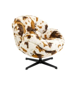 KARE Fotel obrotowy CUTIE COW 85 cm
