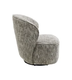 KARE Fotel obrotowy ELLIE 81 cm szary