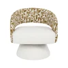 Zona-Design Fotel obrotowy GIRATORIO 72 cm kremowa ochra