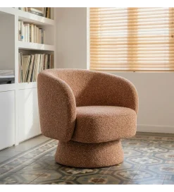 Zona-Design Fotel obrotowy GIRATORIO 77 cm łososiowy