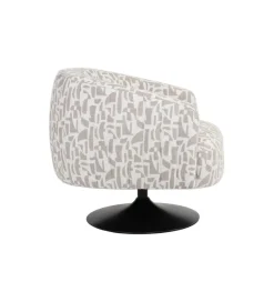Zona-Design Fotel obrotowy RASANY 73 cm kremowo beżowy
