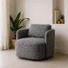 DENZO Fotel obrotowy REVOLIO 89 cm czarny