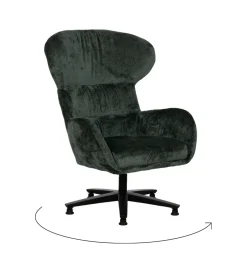 Zona-Design Fotel obrotowy REVOLVING 104 cm zielony