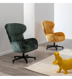 Zona-Design Fotel obrotowy REVOLVING 104 cm zielony