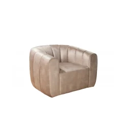 Invicta Interior Fotel obrotowy 360 stopni LINO 103 cm greige