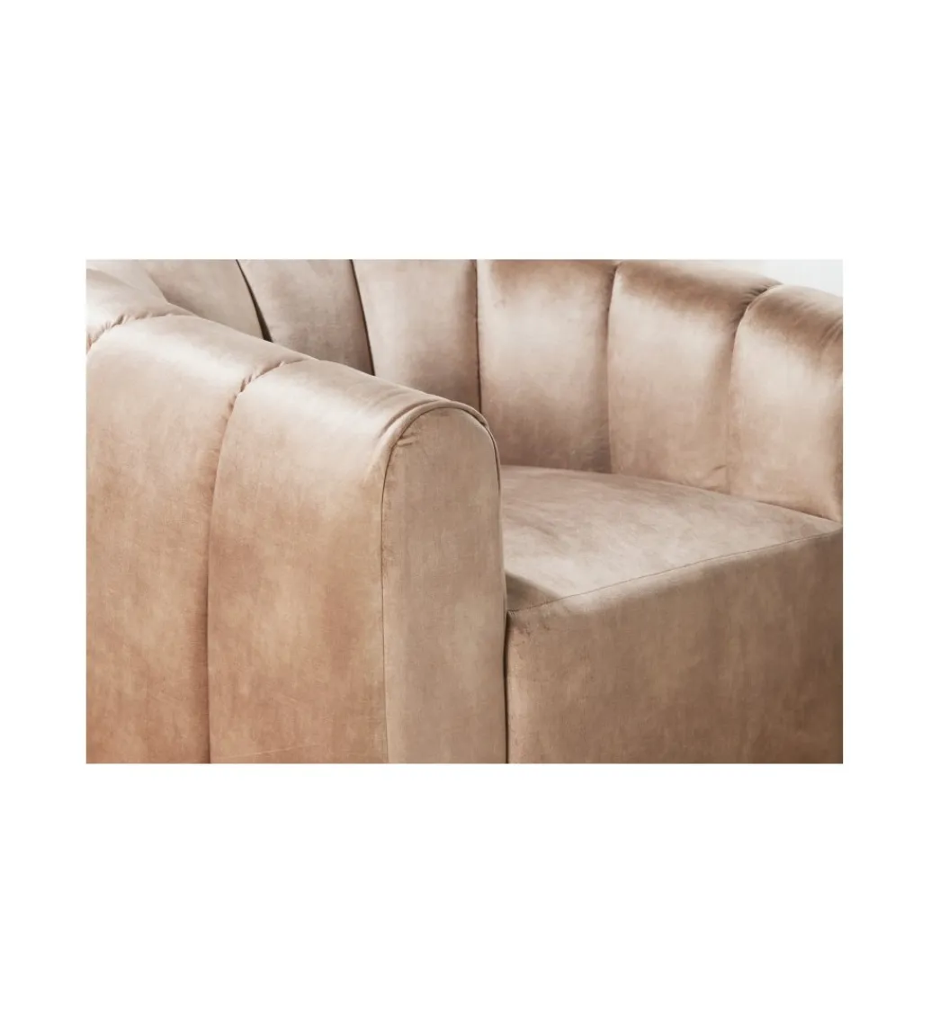 Invicta Interior Fotel obrotowy 360 stopni LINO 103 cm greige