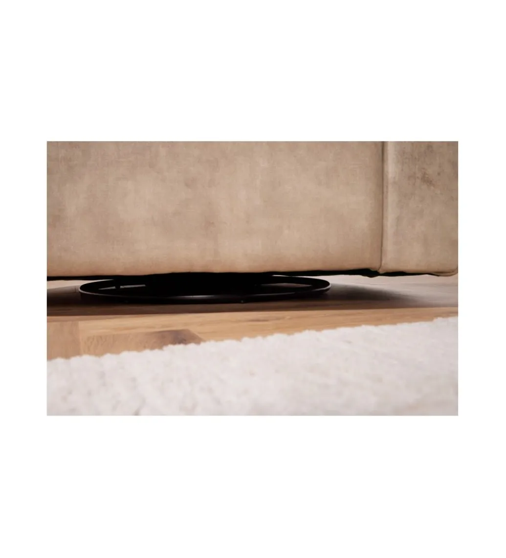 Invicta Interior Fotel obrotowy 360 stopni LINO 103 cm greige
