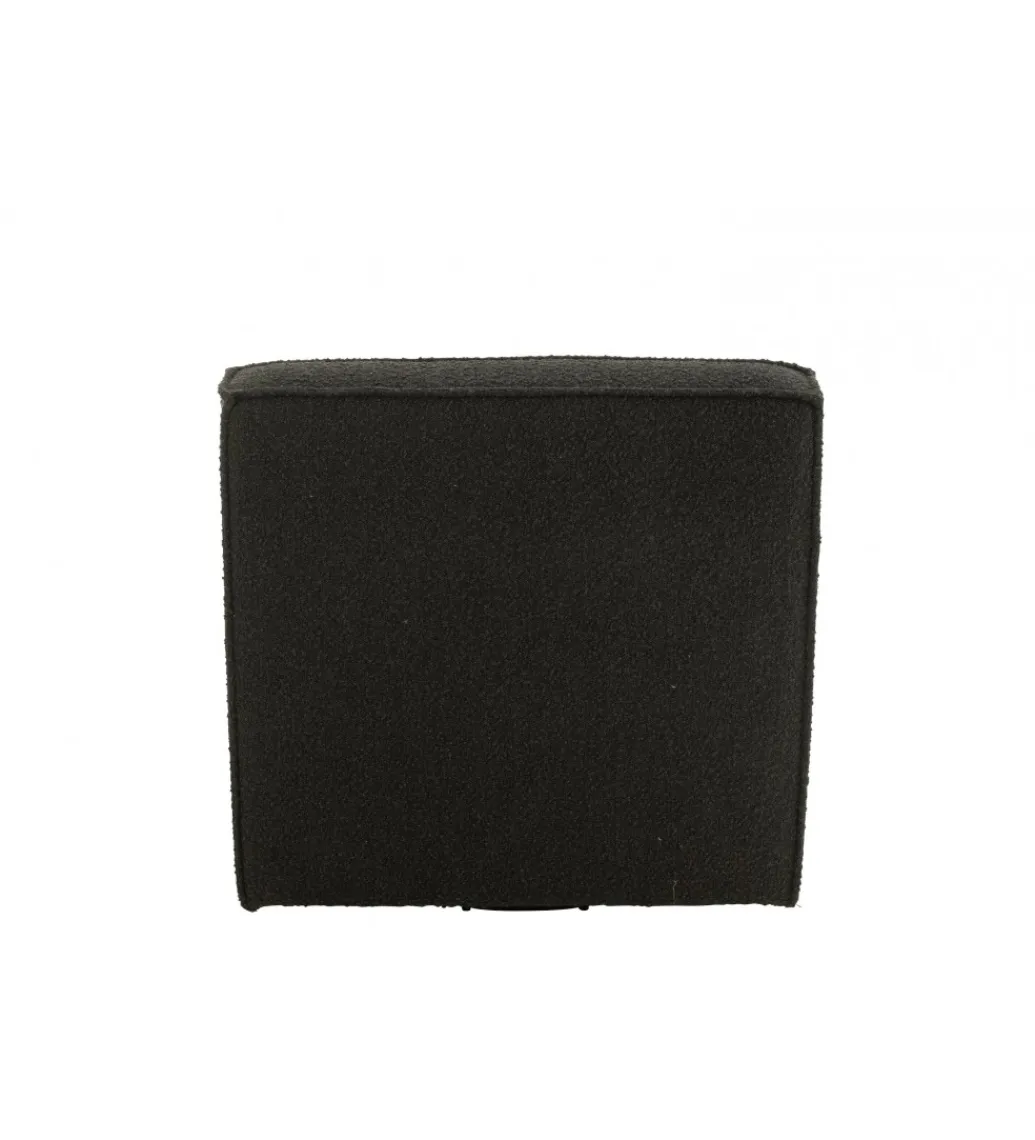 J-Line Fotel obrotowy Swivel Bouclé 83 cm czarny
