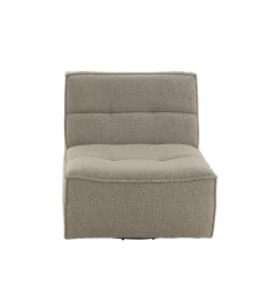 J-Line Fotel obrotowy Swivel Bouclé  83 cm taupe