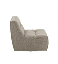 J-Line Fotel obrotowy Swivel Bouclé  83 cm taupe