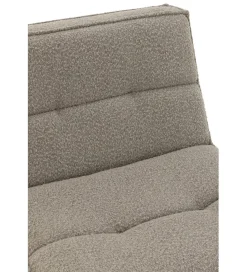 J-Line Fotel obrotowy Swivel Bouclé  83 cm taupe
