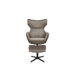 Invicta Interior Fotel obrotowy VOGUE welwet taupe