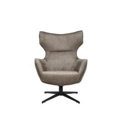 Invicta Interior Fotel obrotowy VOGUE welwet taupe