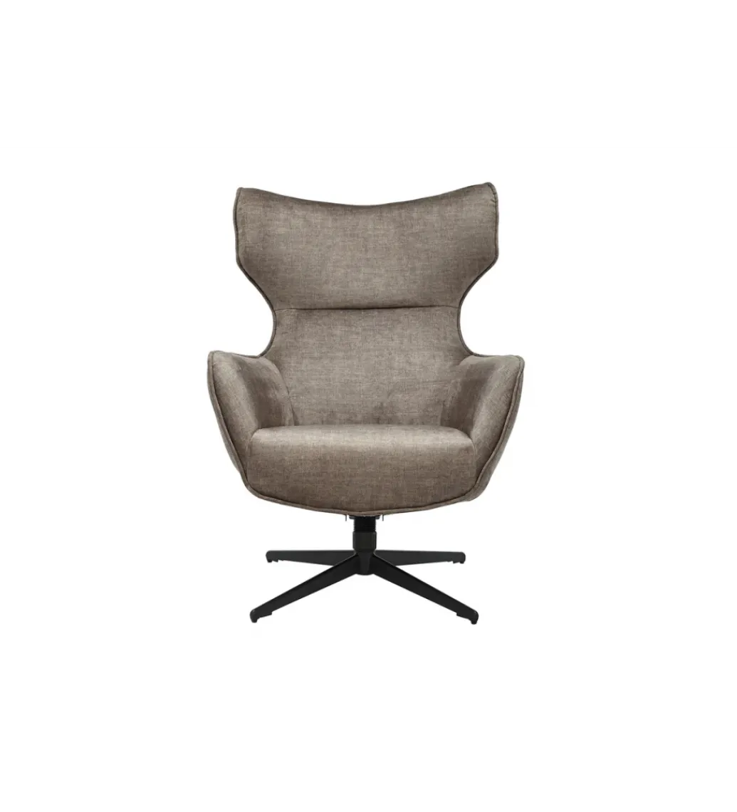 Invicta Interior Fotel obrotowy VOGUE welwet taupe