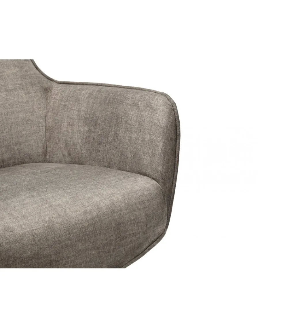 Invicta Interior Fotel obrotowy VOGUE welwet taupe