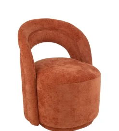 J-Line Fotel OSAMIN 80 cm pomarańczowy
