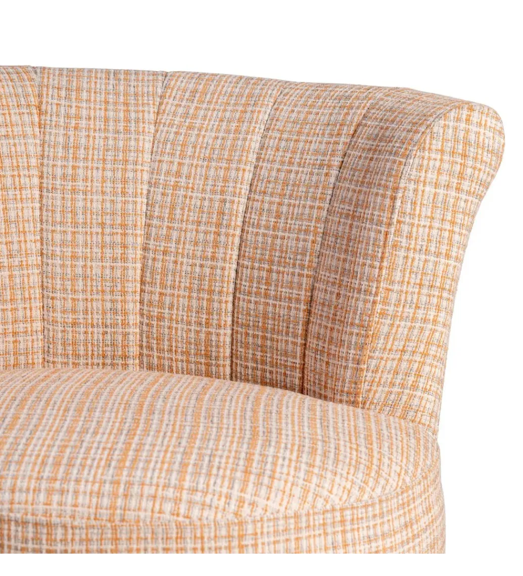 Zona-Design Fotel OSOI 71 cm tapicerowany marmurkowy