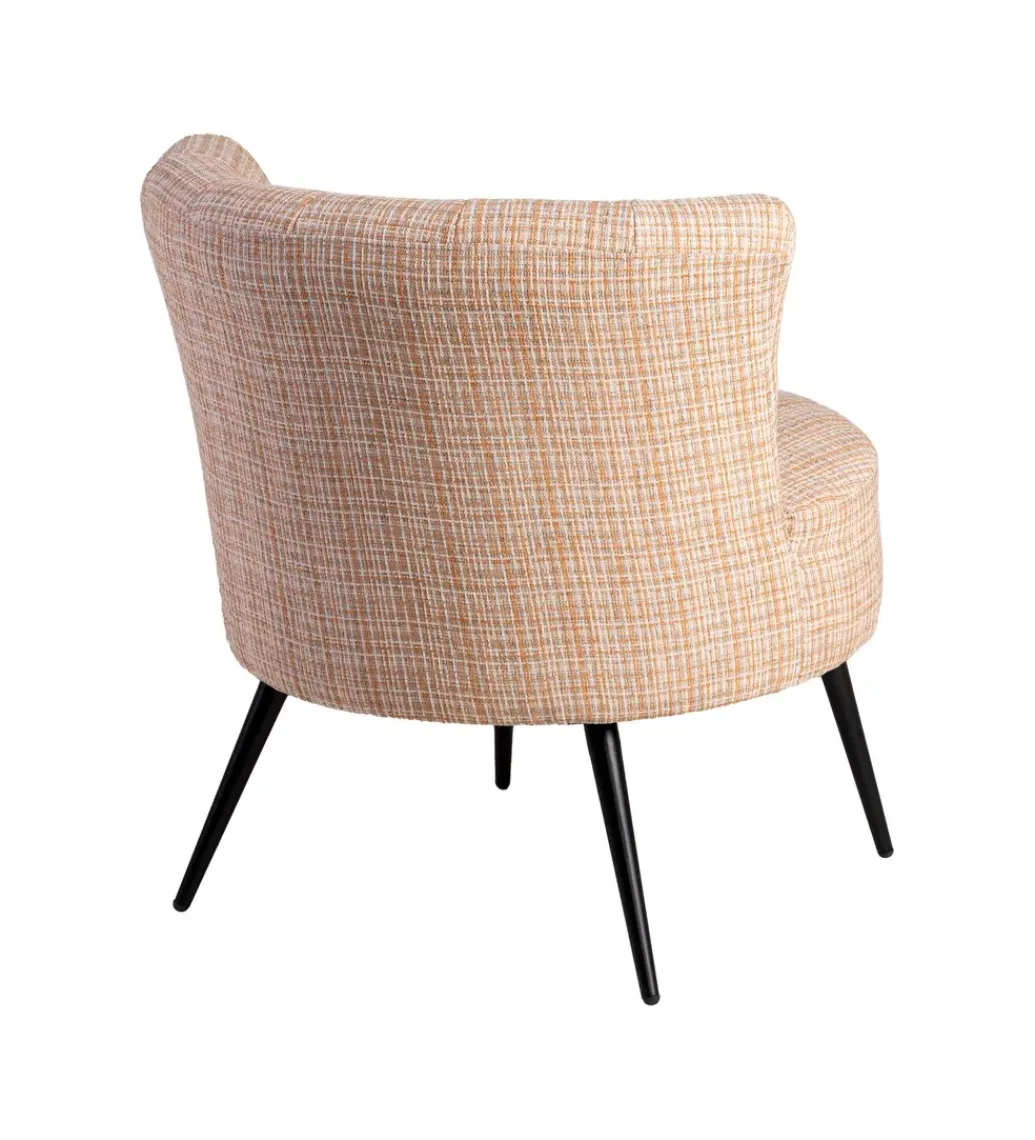 Zona-Design Fotel OSOI 71 cm tapicerowany marmurkowy