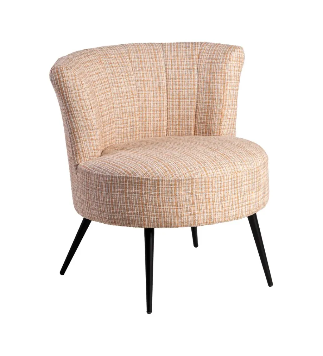 Zona-Design Fotel OSOI 71 cm tapicerowany marmurkowy