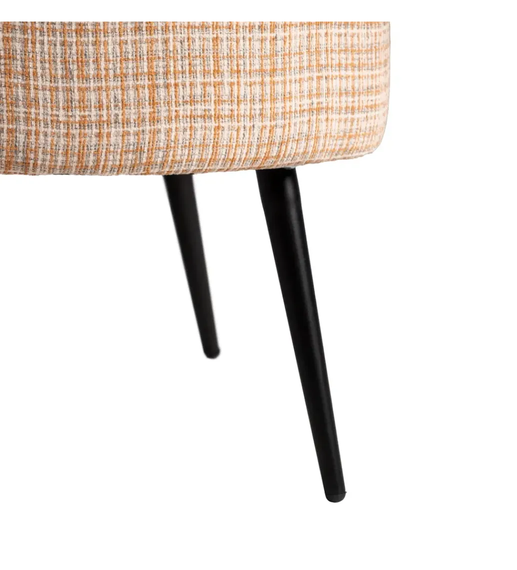 Zona-Design Fotel OSOI 71 cm tapicerowany marmurkowy