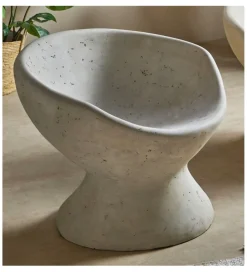 Imeri Fotel PIEDRA 60 cm szary wzorowany na kamień optyka betonu