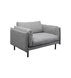 KARE Fotel POLA 126 cm szary