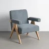 Zona-Design Fotel REZENTA 85 cm niebieski naturalny