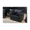 Invicta Interior Fotel RONNI Chesterfield 110 cm czarny