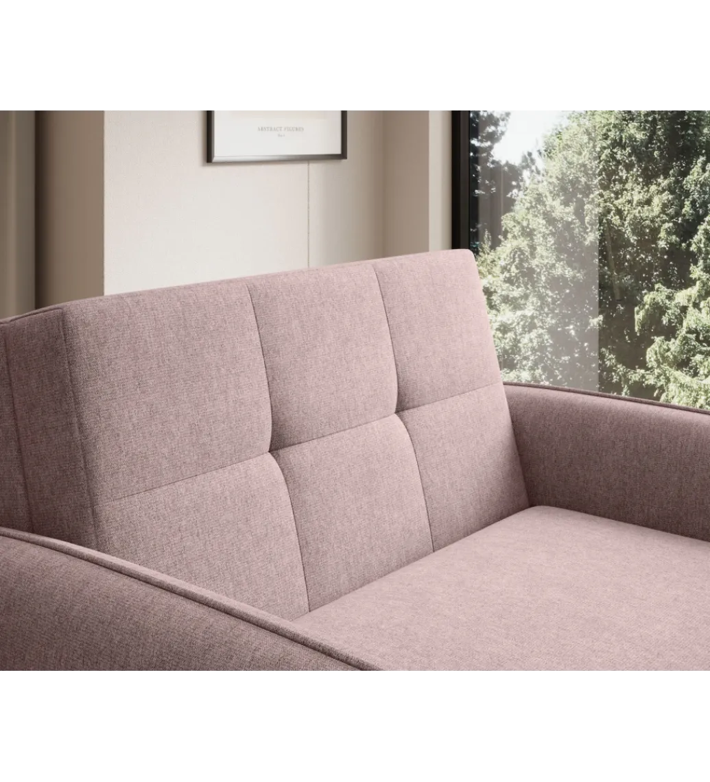 Comforteo Fotel rozkładany LAINE 102 cm Poco 101 różowy