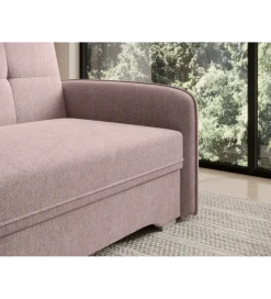 Comforteo Fotel rozkładany LAINE 102 cm Poco 101 różowy