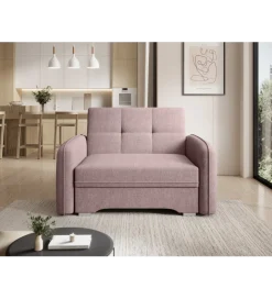 Comforteo Fotel rozkładany LAINE 102 cm Poco 101 różowy