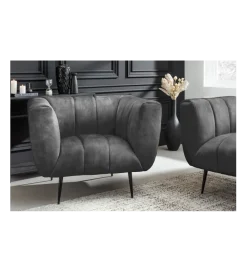 Invicta Interior Fotel Scarlett 106 cm szary