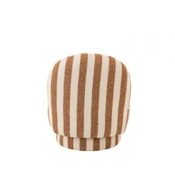 J-Line Fotel STRIPED 72 cm białokarmelowy