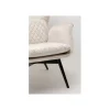 KARE Fotel TUDOR 102 cm welwet kremowy
