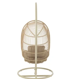J-Line Fotel wiszący EGGA 195 cm beżowy