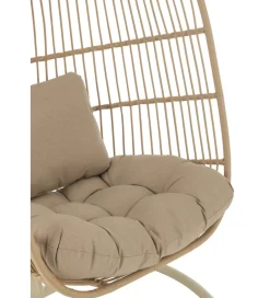 J-Line Fotel wiszący EGGA 195 cm beżowy