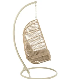 J-Line Fotel wiszący EGGA 195 cm beżowy