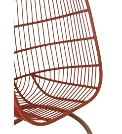 J-Line Fotel wiszący EGGA 195 cm czerwony