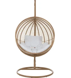 J-Line Fotel wiszący SUMMER SOBRE LA TIERRA 1 metalowy naturalny