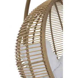 J-Line Fotel wiszący SUMMER SOBRE LA TIERRA 1 metalowy naturalny