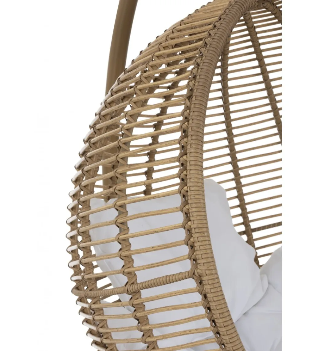 J-Line Fotel wiszący SUMMER SOBRE LA TIERRA 1 metalowy naturalny