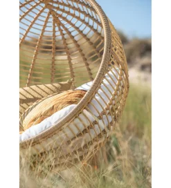 J-Line Fotel wiszący SUMMER SOBRE LA TIERRA 1 metalowy naturalny
