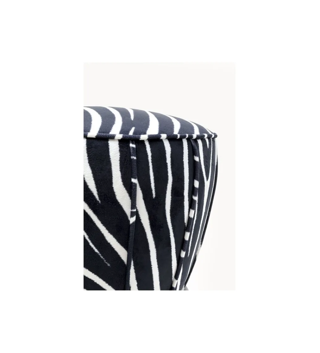 KARE Hoker AFTER WORK ZEBRA 74 cm