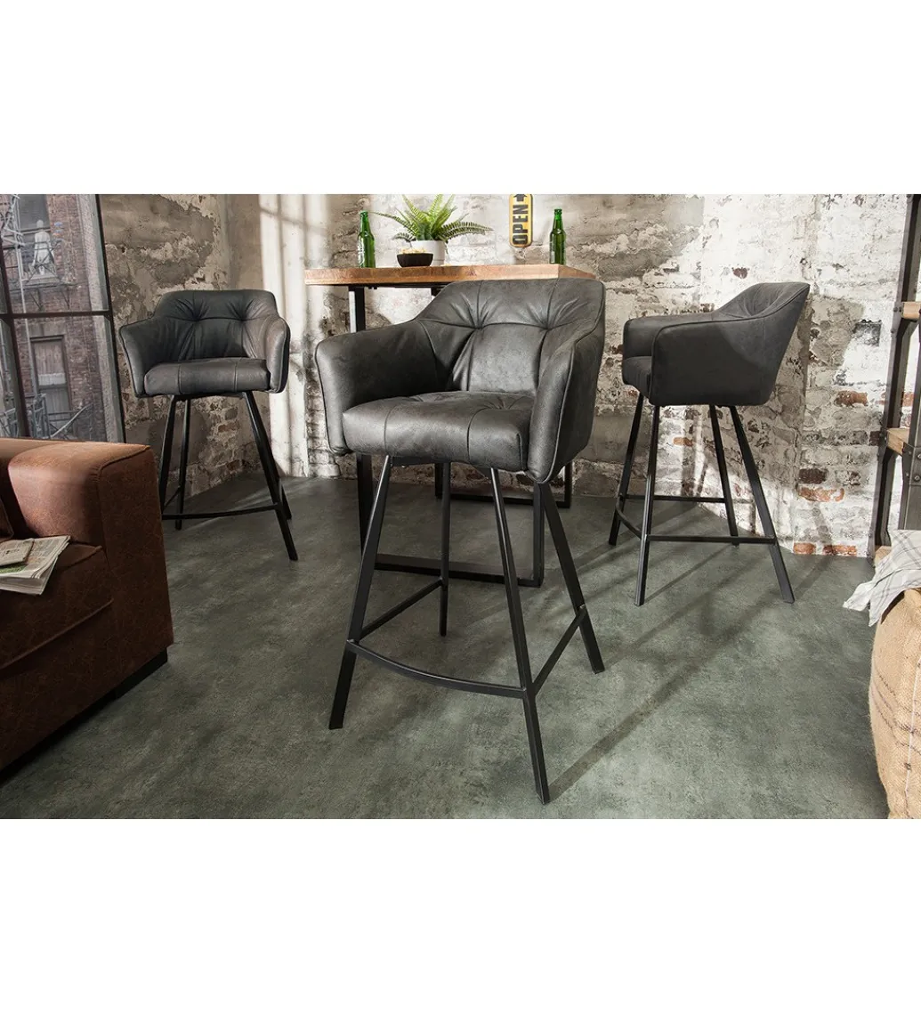 Invicta Interior Hoker Loft Antyczny szary