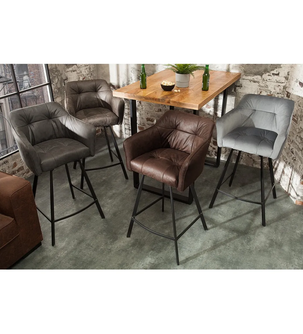 Invicta Interior Hoker Loft Antyczny szary