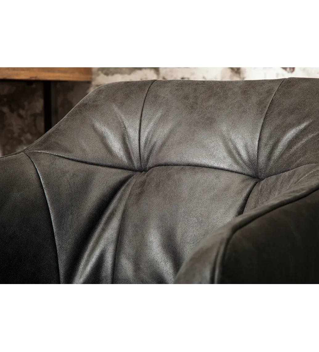 Invicta Interior Hoker Loft Antyczny szary