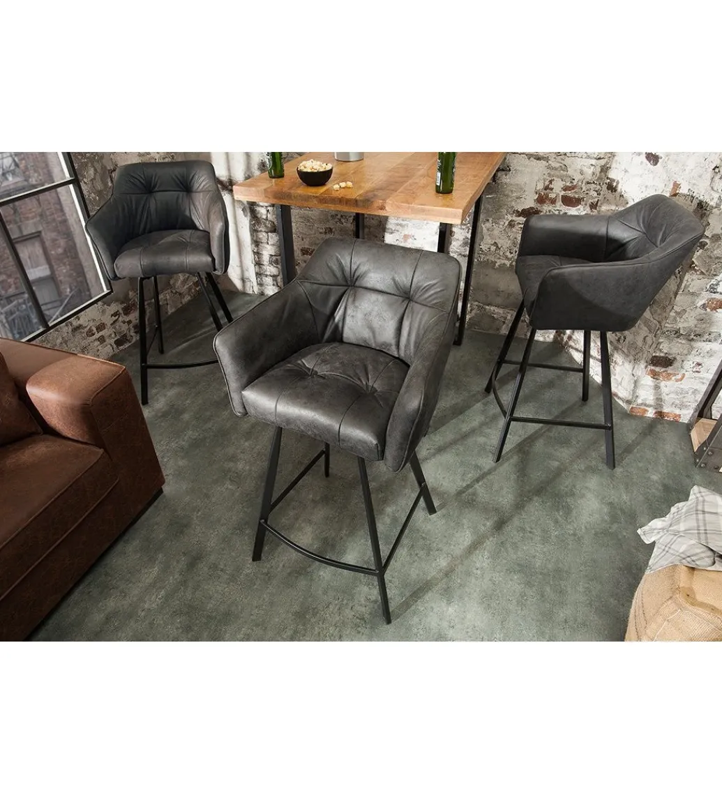 Invicta Interior Hoker Loft Antyczny szary